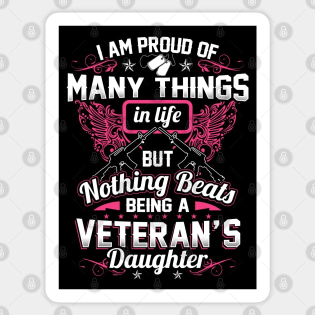 Veteran's Daughter Sticker by Dojaja